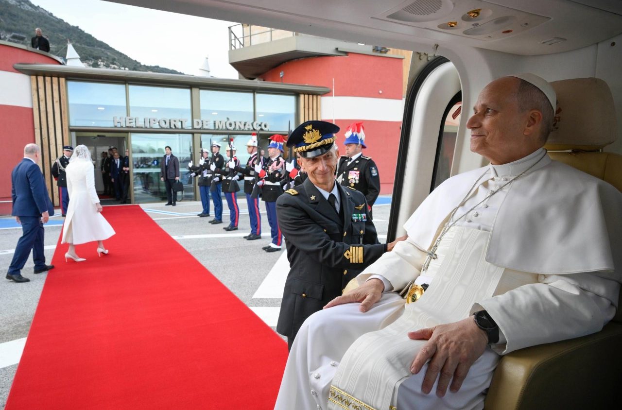 El Papa se despidió del Principado de Mónaco antes de regresar a Roma