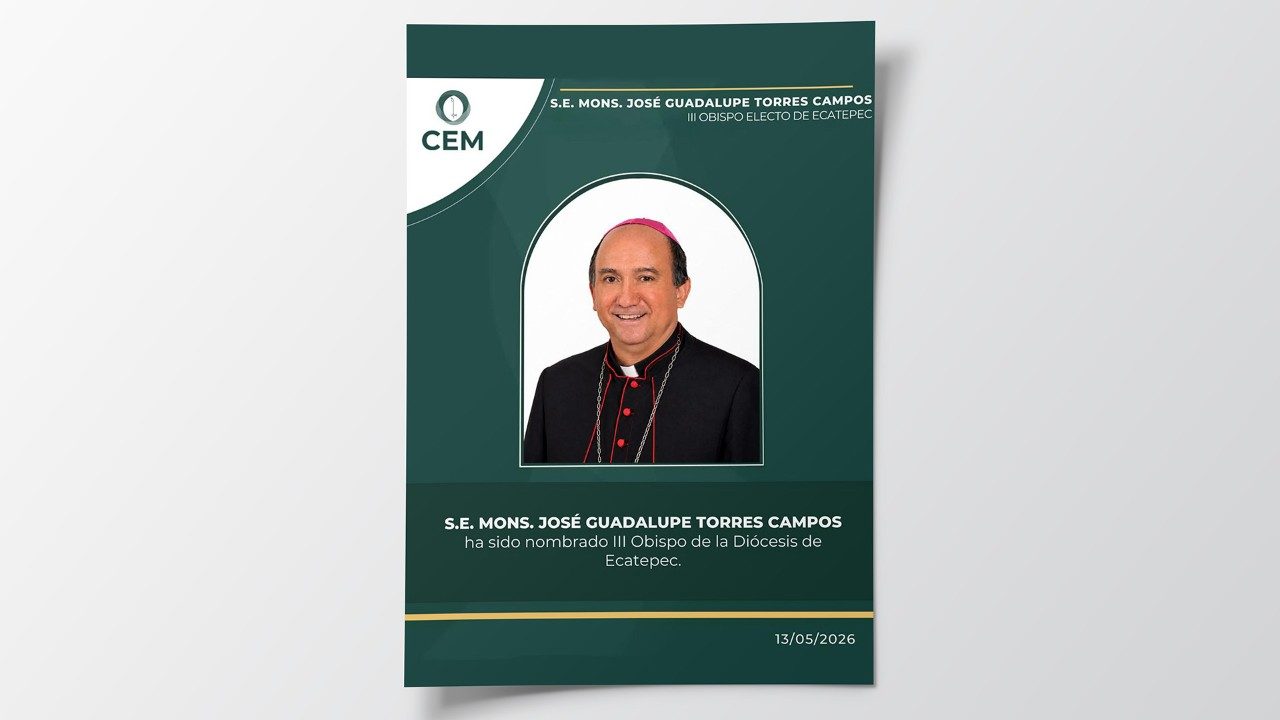 León XIV nombra a monseñor Torres Campos, Obispo de Ecatepec
