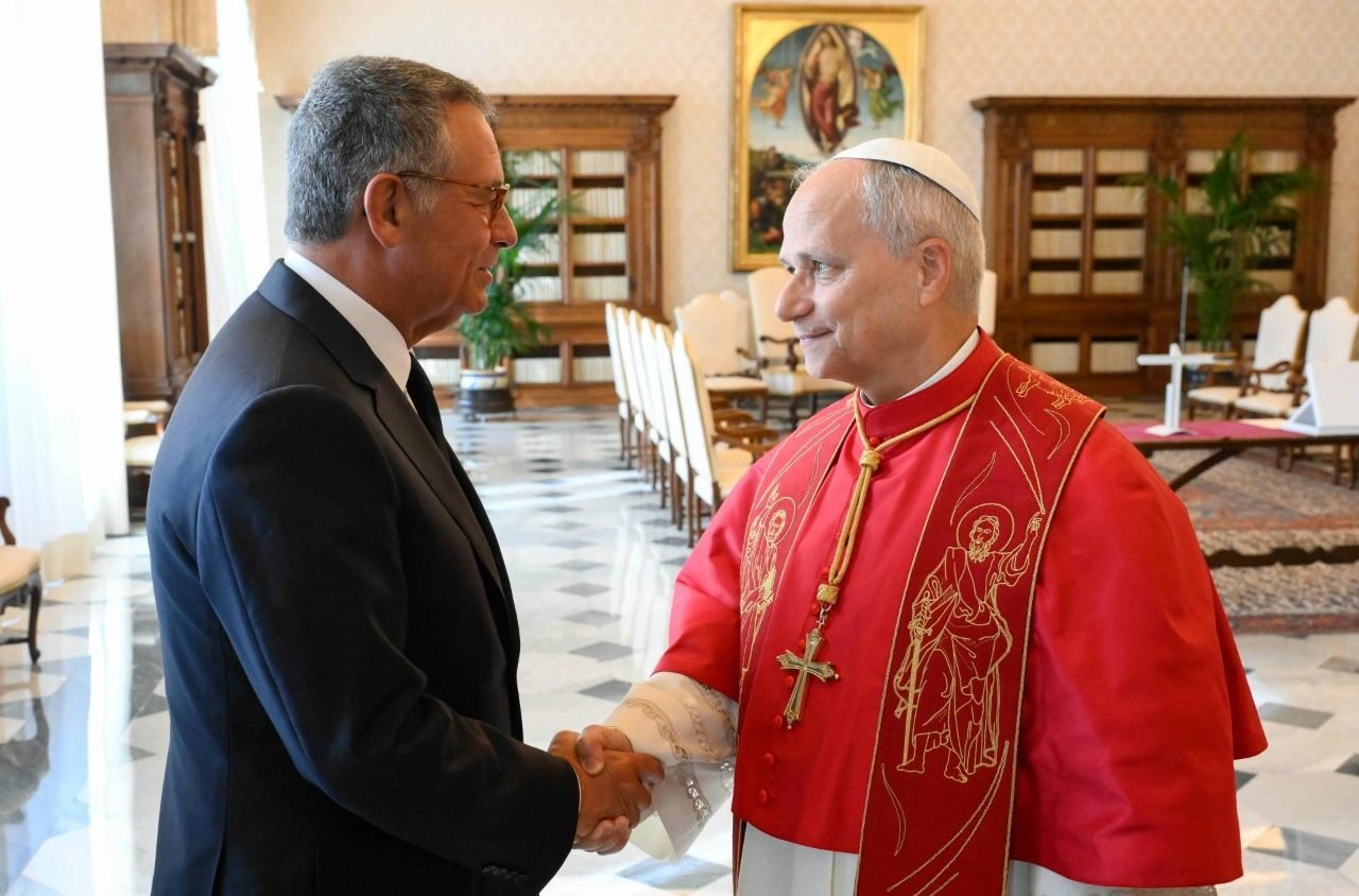 El presidente de Portugal en audiencia con el Papa